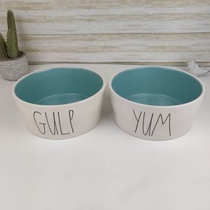Rae Dunn 8” Dog Bowls